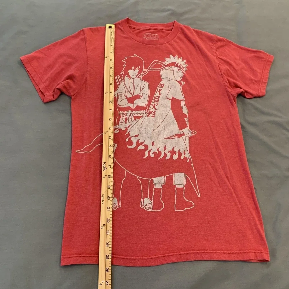 Naruto Shippuden Shirt Mens Small Red Ripple Junction Sasuke Naruto Tee Anime‎